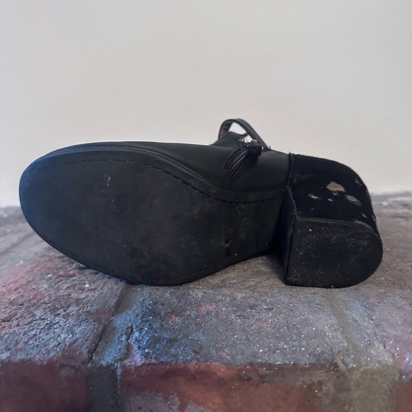 Matiko Gold/Black Pony Heel Ankle Boot Shoes - Picture 2 of 6